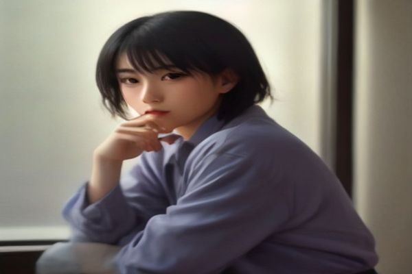 一位观众在昏暗房间里用电脑观看动画,屏幕发出蓝光,画面怀旧氛围
